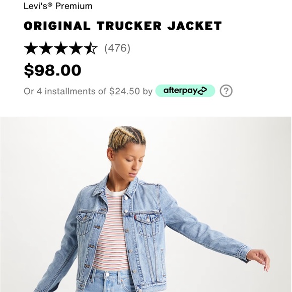 New without tags Levi original Trucker jean jacket - Picture 4 of 4